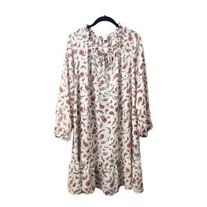 OLD NAVY Dress/Tunic Long Sleeves Sweet Floral Romantic Pattern Size Large